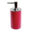 Soap Dispenser, Round, Ruby Red, Free Standing, Resin
